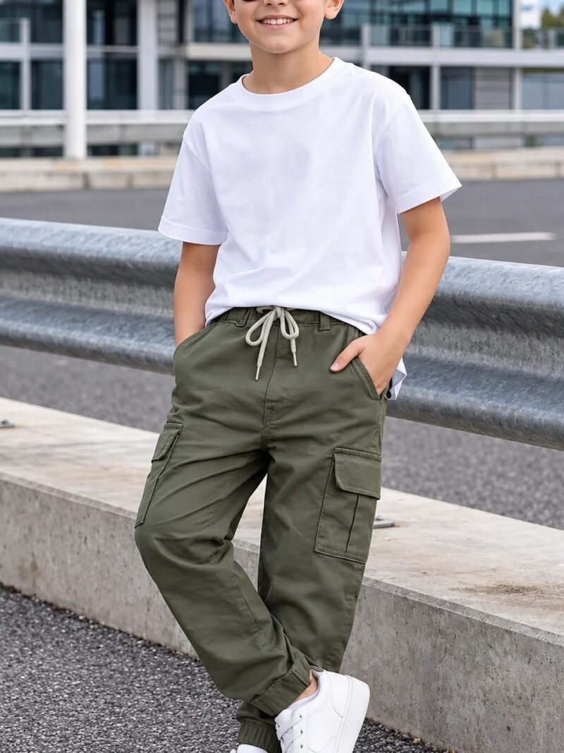 boys cotton casual trousers