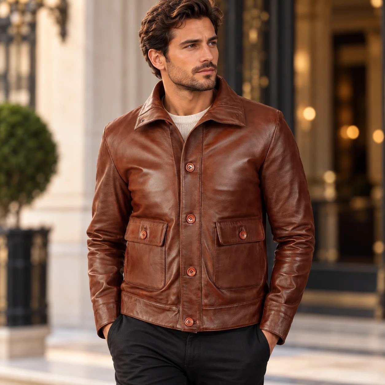 classic bomber jacket olive